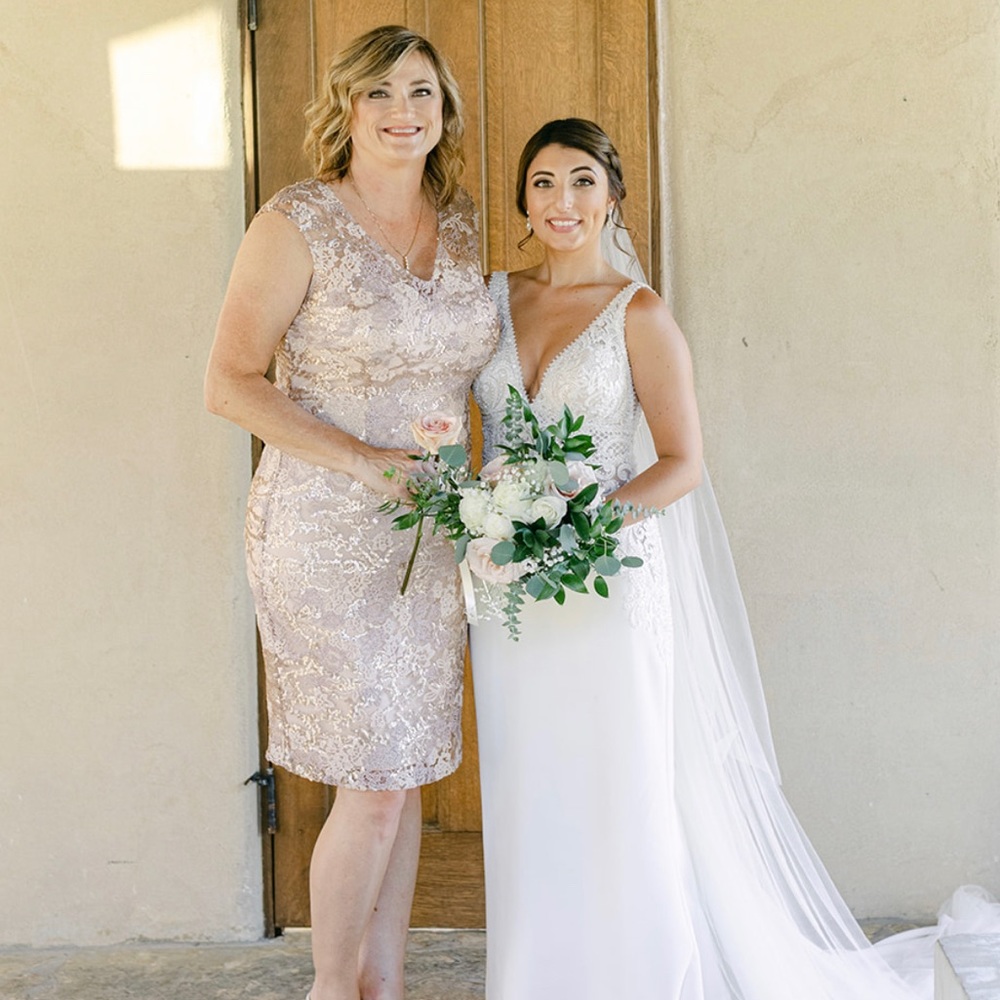 Alex Evenings formal rose gold dress size 14